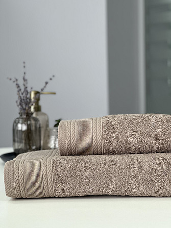 Махровое полотенце IDEAL TEXTILE Легкий бриз 70х140 см 450 г/м2 100% хлопок Мокко Черновцы - изображение 2