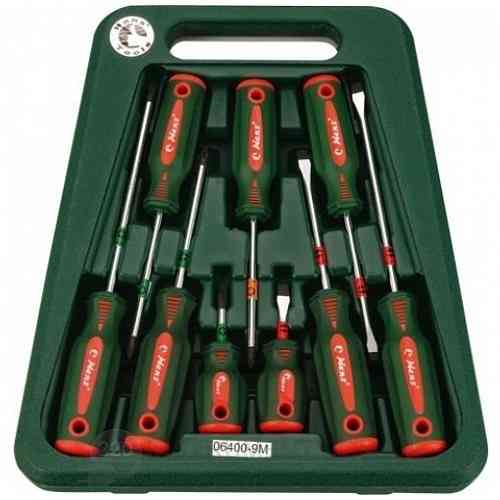 Набор отверток 9 пред. шлиц и крест в пластике HANS (06400-9M) Винница