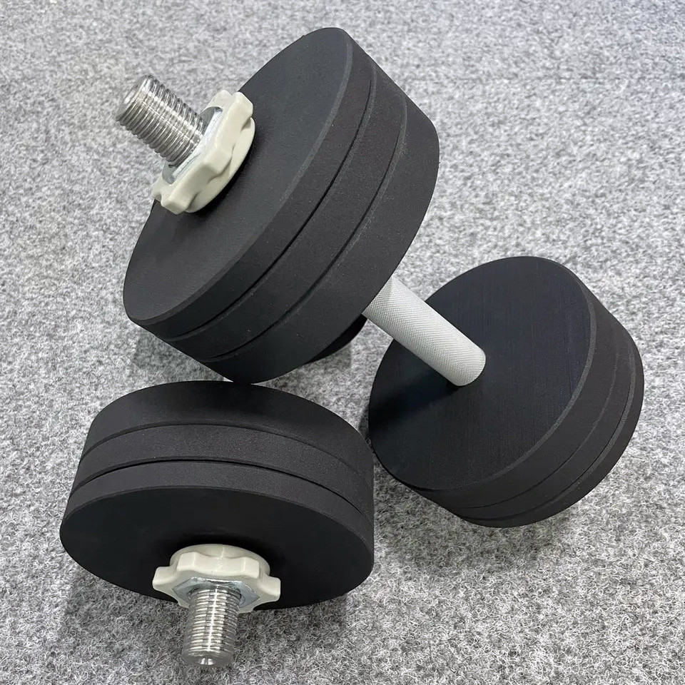 Гантелі збірні металеві з покриттям 2*20 кг (Загальна вага 40 кг) розбірні Київ - фото 1