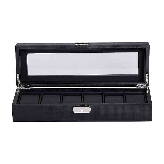 Yiwu Скринька для наручного годинника 35.5×11.5×8 см дерев'яна на 6 відсіки HP-5-8 Коломия