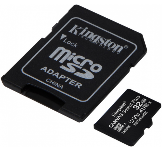 Карта пам'яті microSDHC 32Гб Class 10 (UHS-1) 100Мб/с Kingston Canvas Select Plus + adapter SD Житомир