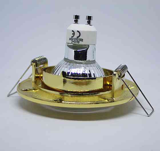 Спот - встраиваемый светильник 1хGU10х50W, золото, L6091  поворотный Днепр