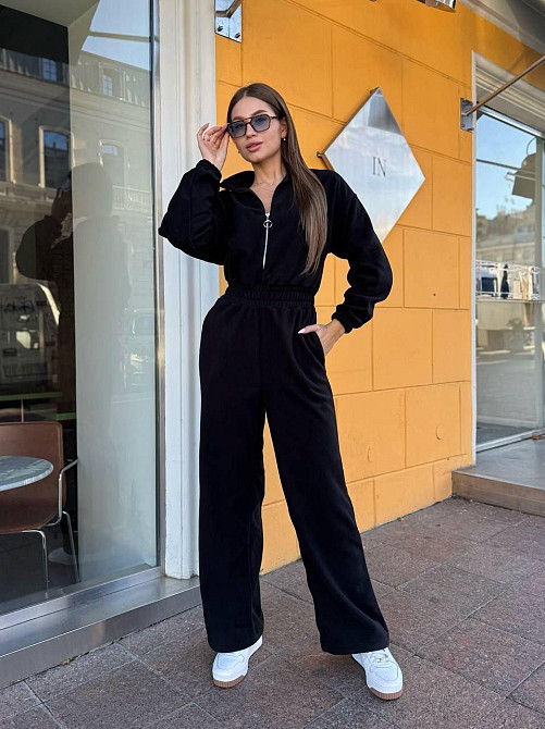 Жіночий теплий комбінезон з турецького флісу Одеса - фото 1