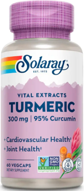 Экстракт куркумы Solaray Turmeric Root Extract 300m 60 раст капс Киев - изображение 3