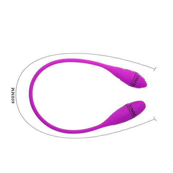Вібратор із силікону для подвійної стимуляції Snaky Vibe Sex Aura Київ