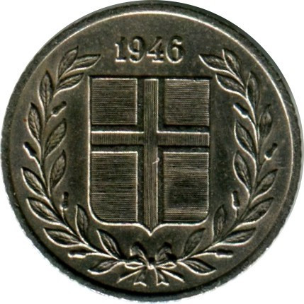 Исландия 10 аурар 1946 Полтава - изображение 1