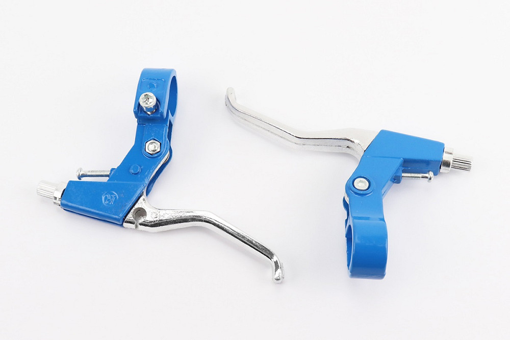 Гальмівні ручки, алюмінієві, сині-сірі Київ - фото 1