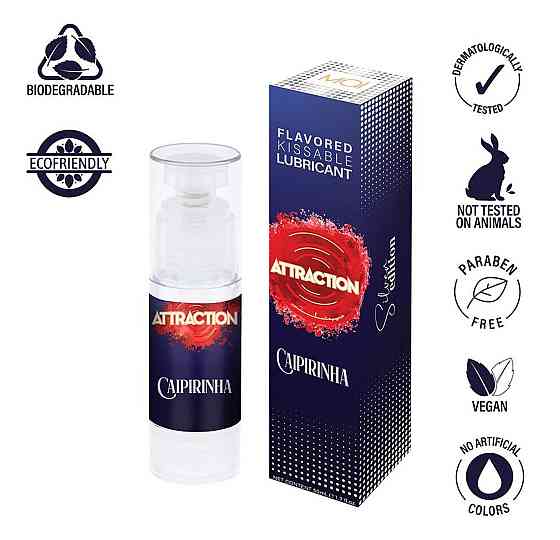 Оральный лубрикант на водной основе с ароматом кайпиринья Mai - Attraction Flavored Kissable Lubrikant Sex Aura Киев