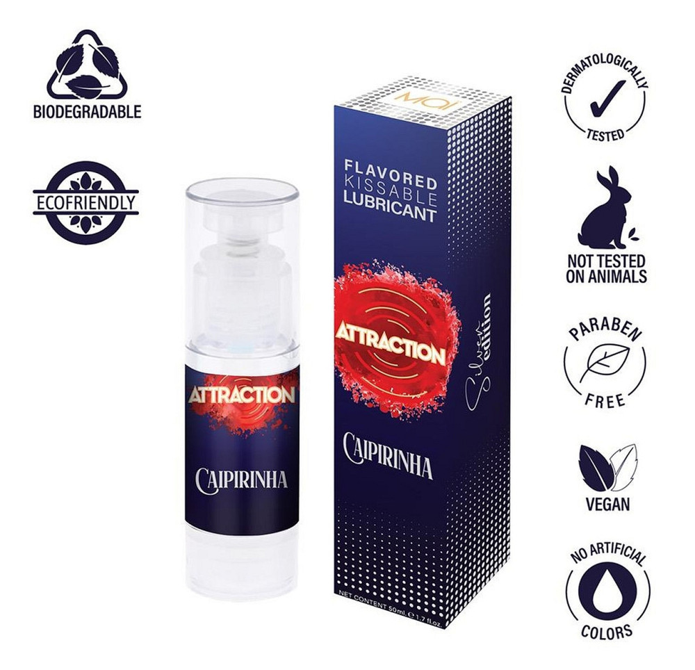 Оральный лубрикант на водной основе с ароматом кайпиринья Mai - Attraction Flavored Kissable Lubrikant Sex Aura Киев - изображение 4
