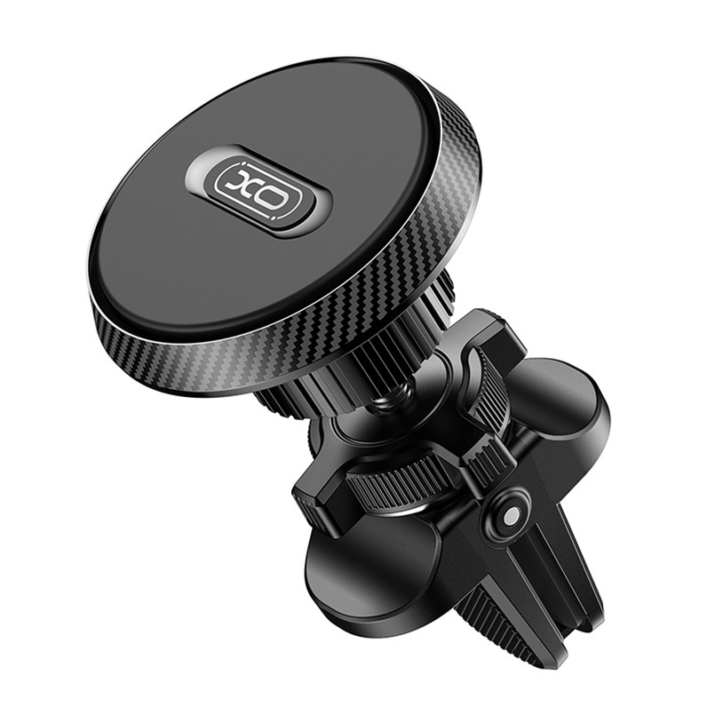 Тримач телефону автомобільний XO C122 Round Magnetic Bracket with Air Outlet чорний Львів - фото 1