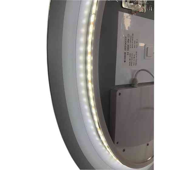 Зеркало Zerix Fusion MV01-50x70 с LED Touch, Anti-fog, диммером, регулятором яркости (ZX6067) Киев