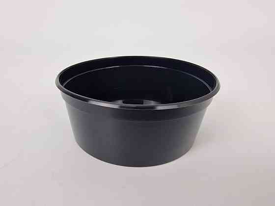 Супниця чорна 350 мл PP (міска) D125 герметичного типу (50 шт.) Харків