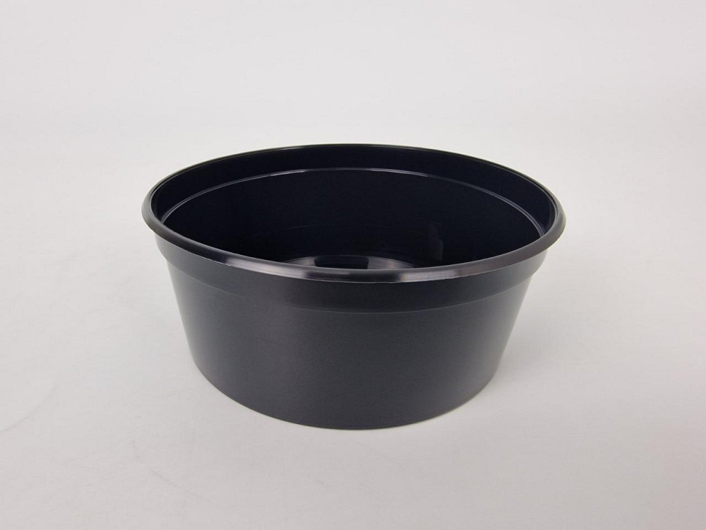 Супниця чорна 350 мл PP (міска) D125 герметичного типу (50 шт.) Харків - фото 1