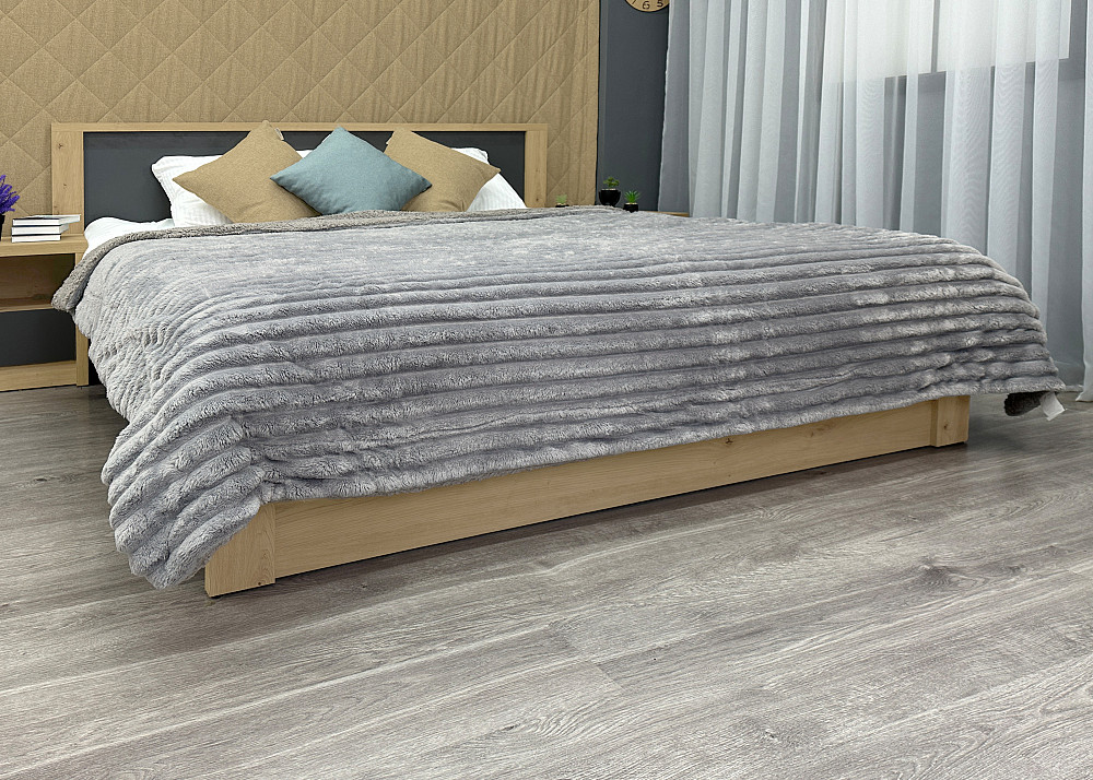 Плед 200х230 см (+-10см) на овчине 