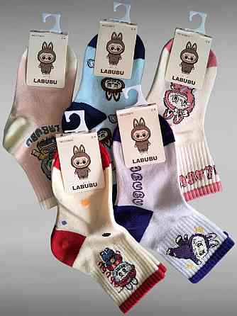 Шкарпетки дитячі Лабубу в наборі по 5 шт. Labubu. Розмір за віком 2-4 Київ