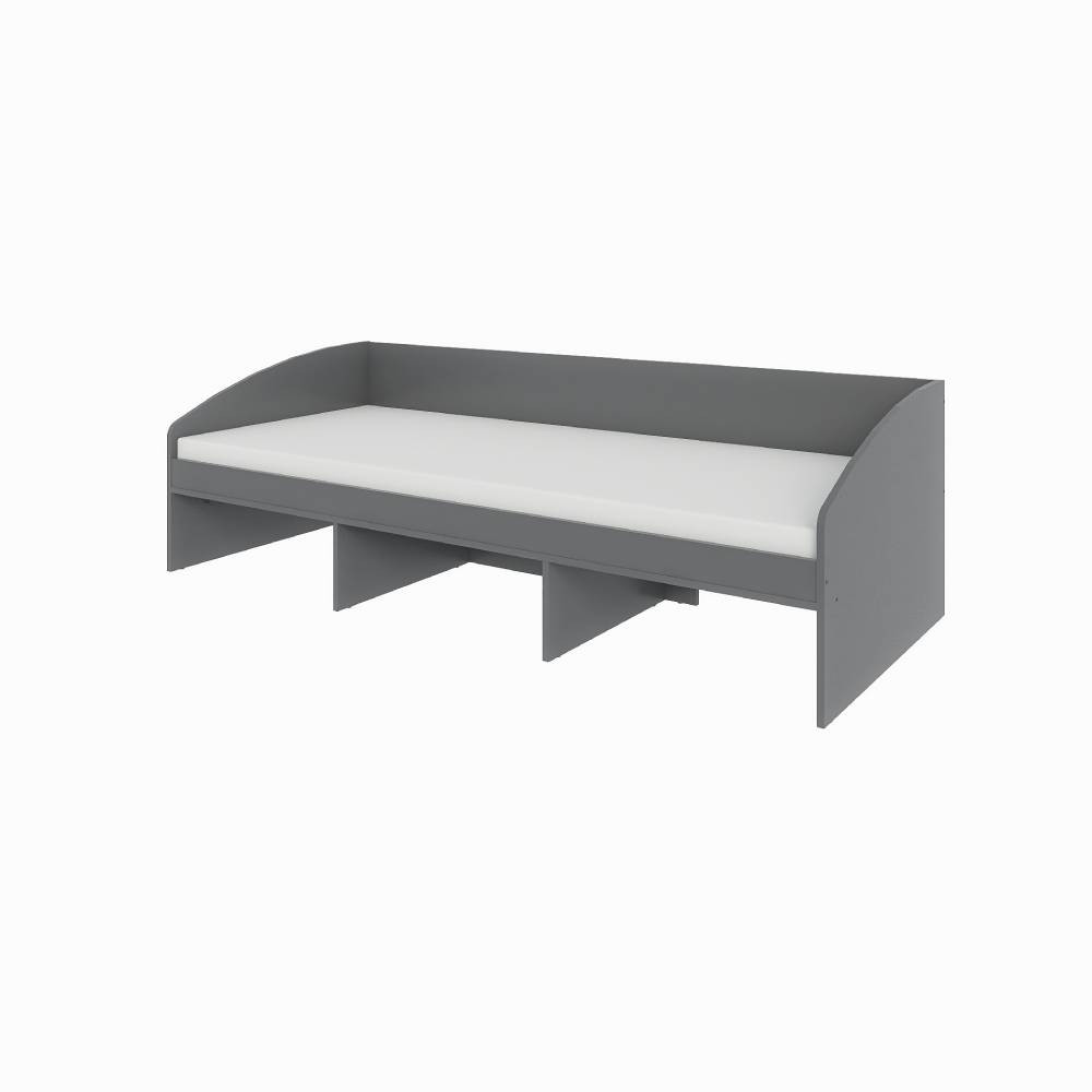 Ліжко односпальне з ящиками Еверест Комфорт 3 193х84х59 см Графіт/Німфея Альба (білий) (DTM-073834) Львів - фото 5