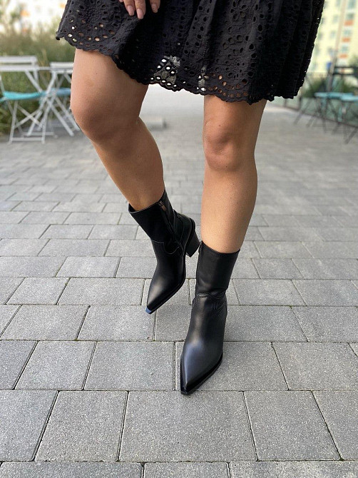 Nikos Черевики жіночі Niko`s 2478 чорні (весна-осінь, шкіра натуральна) (5644) Коломия - фото 6