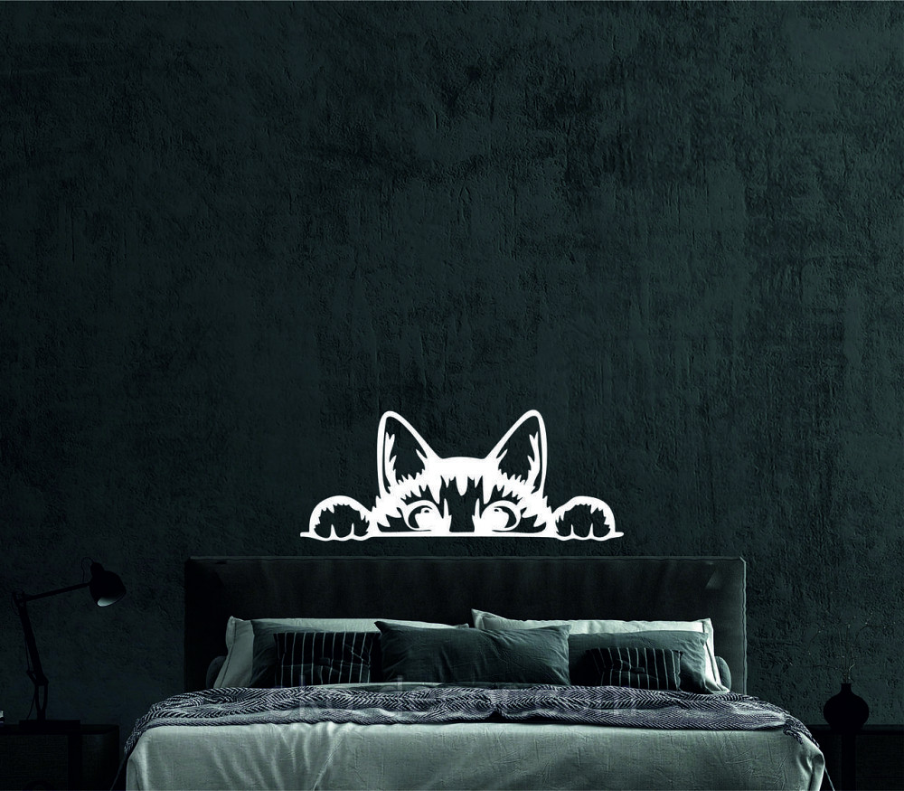 Декоративне настінне 3D Панно «Кіт» Декор на стіну з об'ємом (ціна за 1 шт) Київ - фото 3