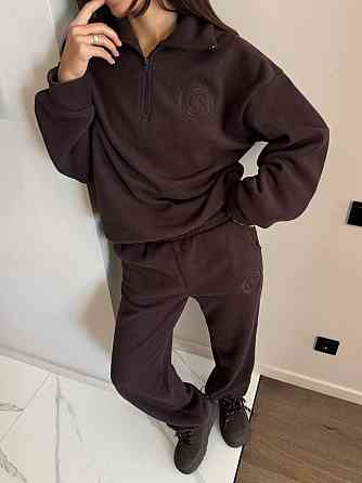 Жіночий теплий повсякденний костюм двійка  двосторонній фліс Одеса