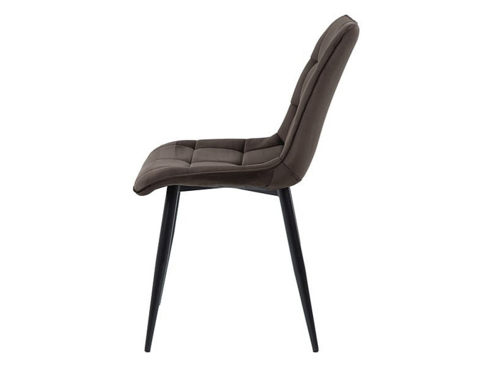 Стілець CHIC VELVET чорний каркас/коричневий BL.48 Днепр - изображение 3