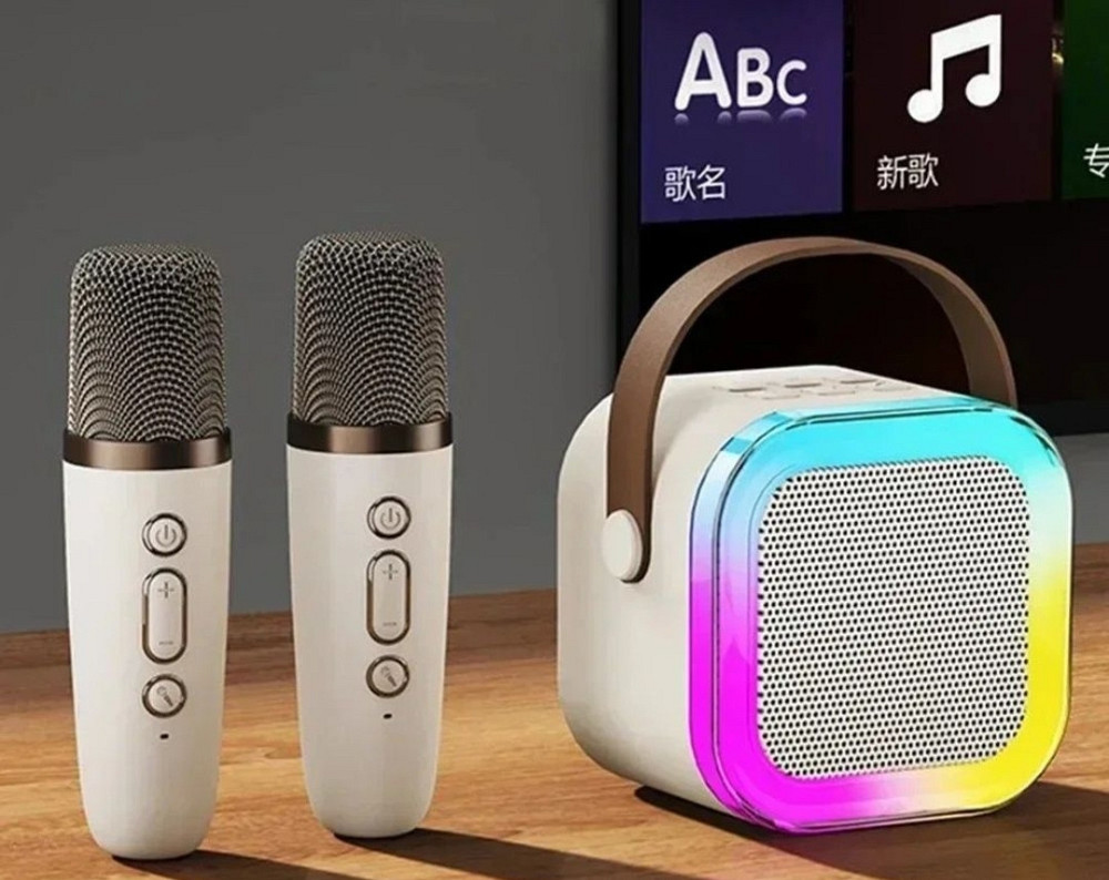 Караоке 2 микрофона бежевый детский подарок. Харьков - изображение 6