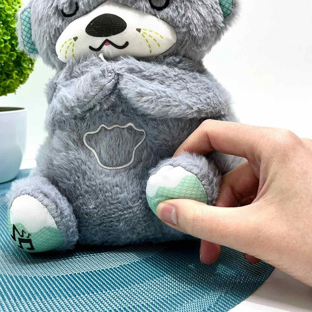 Видра інтерактивна дихає підсвічується сопить і відтворює заспокійливу музику Сіра (853-1) Чернігів - фото 8