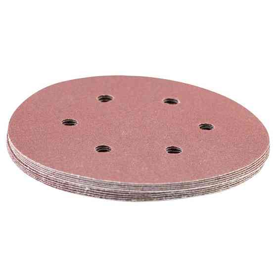 Шлифовальный круг 6 отверстий Ø150мм P120 (10шт) SIGMA (9122271) Ровно