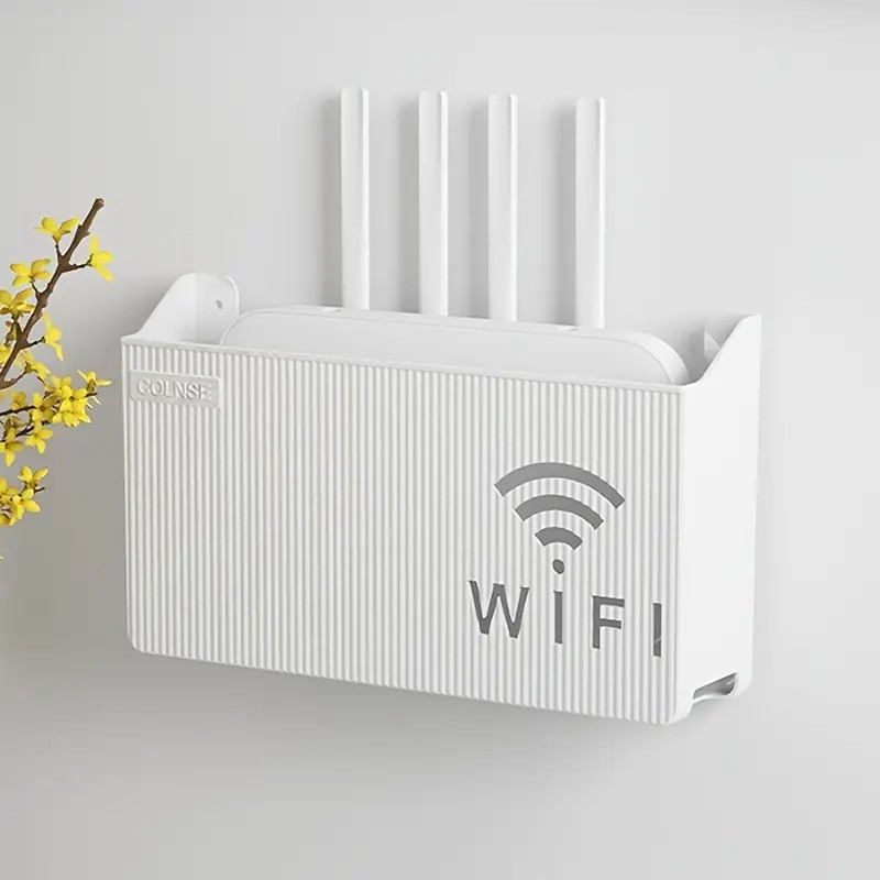 Полка подвесная для беспроводного маршрутизатора Wi-Fi.Держатель-модема,Wi-Fi роутера для дома цвет-белый Каменец-Подольский - изображение 5