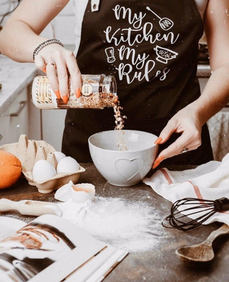 Фартух My Kitchen My Rules (Чорний) Вінниця - фото 3