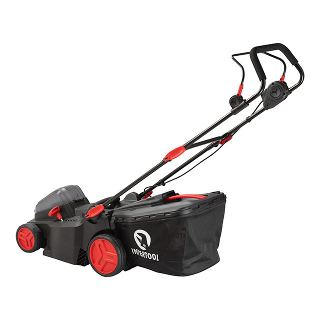 Газонокосилка INTERTOOL WT-9216 40В, 3500 об/мин, ширина захвата 370 мм, высота среза 25-75 мм, контейнер 40 л - кошение без забот Львов - изображение 6