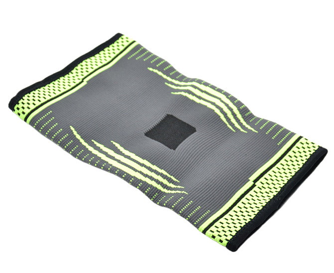 Компрессійний наколінник MadMax MFA-284 3D Compressive knee support Dark grey/Neon green S Кам'янське - фото 3