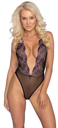 Боди с вырезом Body Embroidery S/M Sex Aura Киев