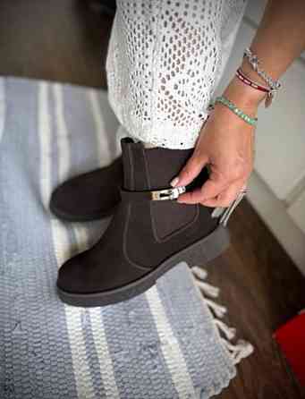 M.KRAFT Черевики жіночі M.KRAFT 2034/1 шоколадні (зима, замша натуральна) (6110) Коломия