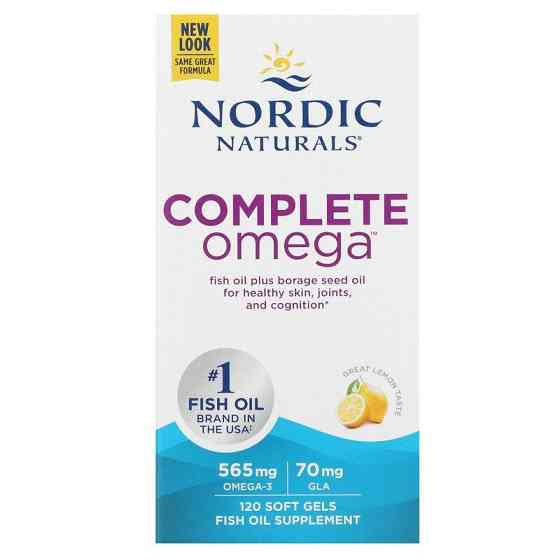 Омега 3 6 9 Nordic Naturals Complete Omega 1000 мг 120 капсул Лимон Київ