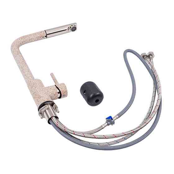 Q411B змішувач кухонний VALESO КАРАМЕЛЬ (з висувною лійкою) Коломыя