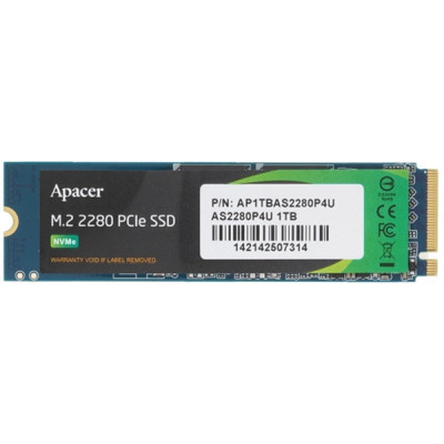 Накопичувач SSD M.2 2280 1TB Apacer (AP1TBAS2280P4U-1) Вінниця - фото 1