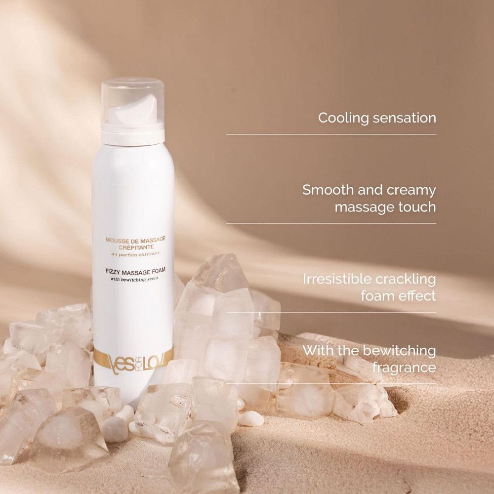 Масажна піна YESforLOV FIZZY MASSAGE FOAM with bewitching scent 150 мл Sex Aura Київ - фото 2