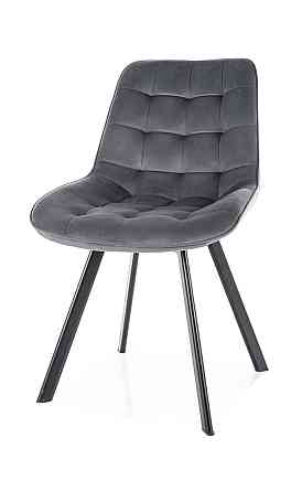 Стілець MONTI VELVET чорний каркас/сірий BL.14 Київ
