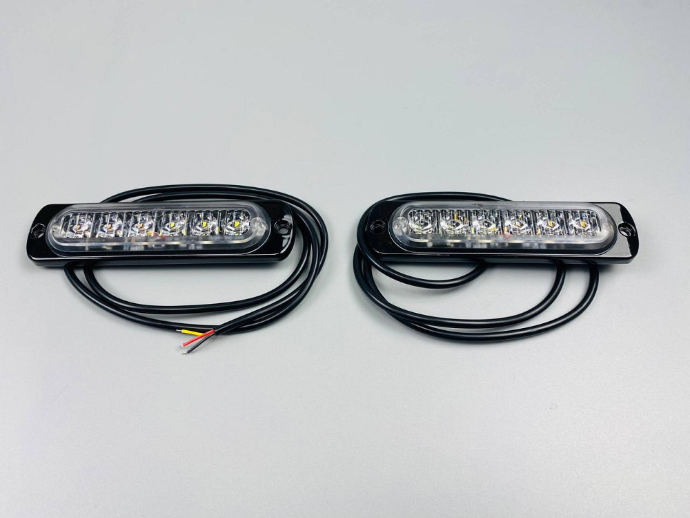 Стробоскоп автомобільний, Аварійні попереджувальні вогні для транспортних засобів LED 12В/24В (6 Led діодів) Мукачево - фото 6