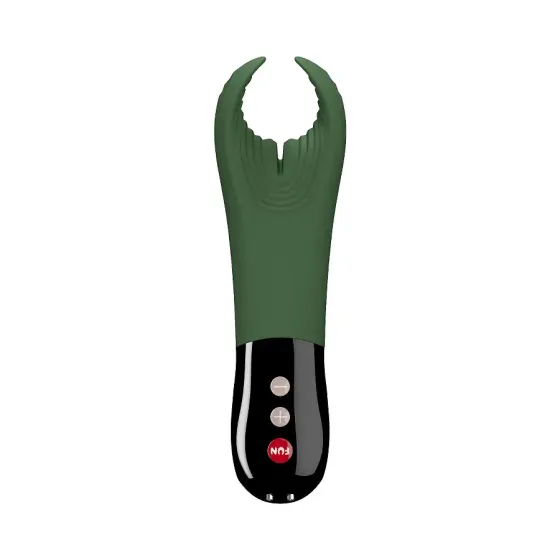 Вібратор для пеніса Fun Factory MANTA moss green/black, підходить для парних ігор Львів