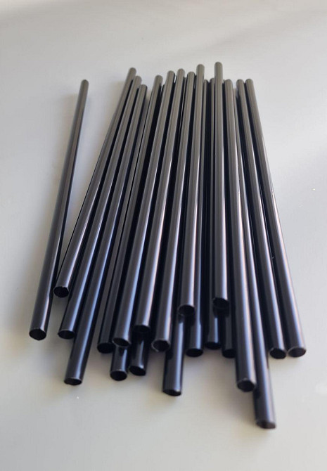 Трубочка для фреша d6,8-25 см "Фрішка" Чорна (500 шт.) Харків - фото 1