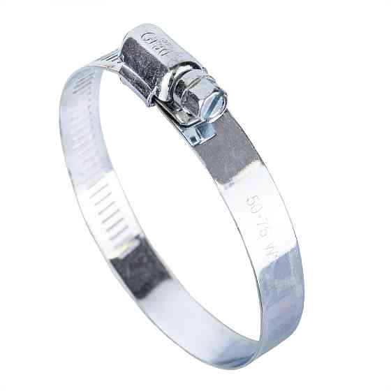 Хомут червячный оцинкованный 12.7мм D50-76мм 10шт GRAD (2511465) Киев