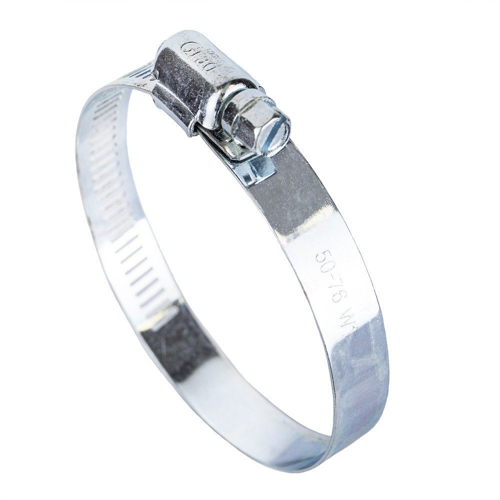 Хомут червячный оцинкованный 12.7мм D50-76мм 10шт GRAD (2511465) Киев - изображение 2