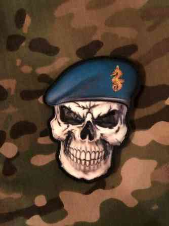 3D патч \ шеврон “Череп у береті 73 морський центр ССО ВМС” Запоріжжя