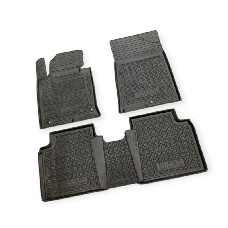 Килимки салону автомобіль Хюндай Sonata (2014-2019) борт 2,5 см, з перемичкою Мукачево - фото 1