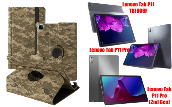 Чехол Spinner360 для планшета Lenovo Tab P11, Tab P11 Pro, Tab P11 Plus 2021, цвет Xaki Киев