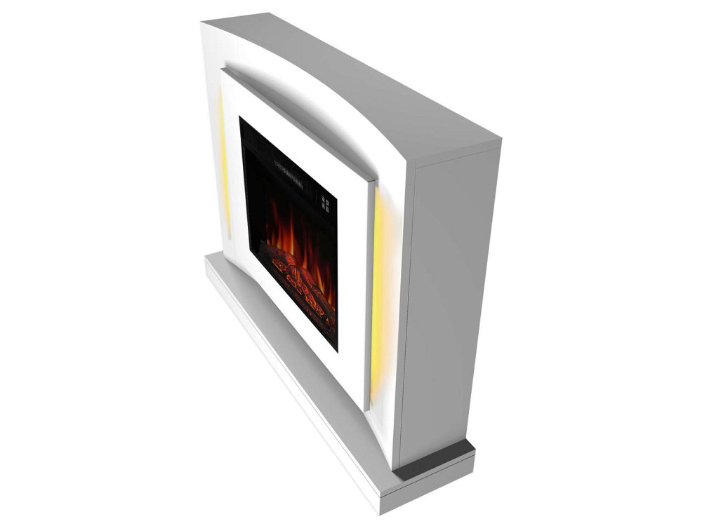 Камінокомплект ArtiFlame Lucca AF23S білий з LED підсвічуванням, обігрівом і звуком горіння вогню Львів - фото 4