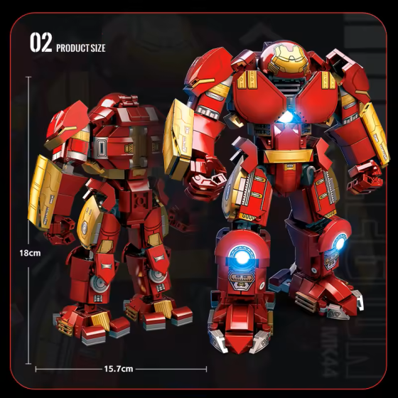 Конструктор Железный человек Hulkbuster (Халкбастер) Mark 44,781 деталь Киев