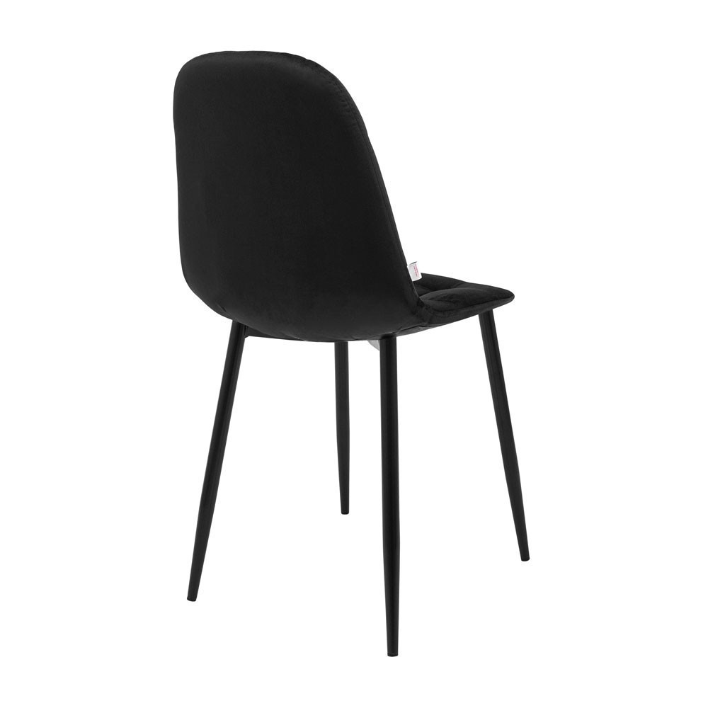 Стілець крісло м'який SplitDesign U Florida Black чорні ніжки Чорний Київ - фото 4