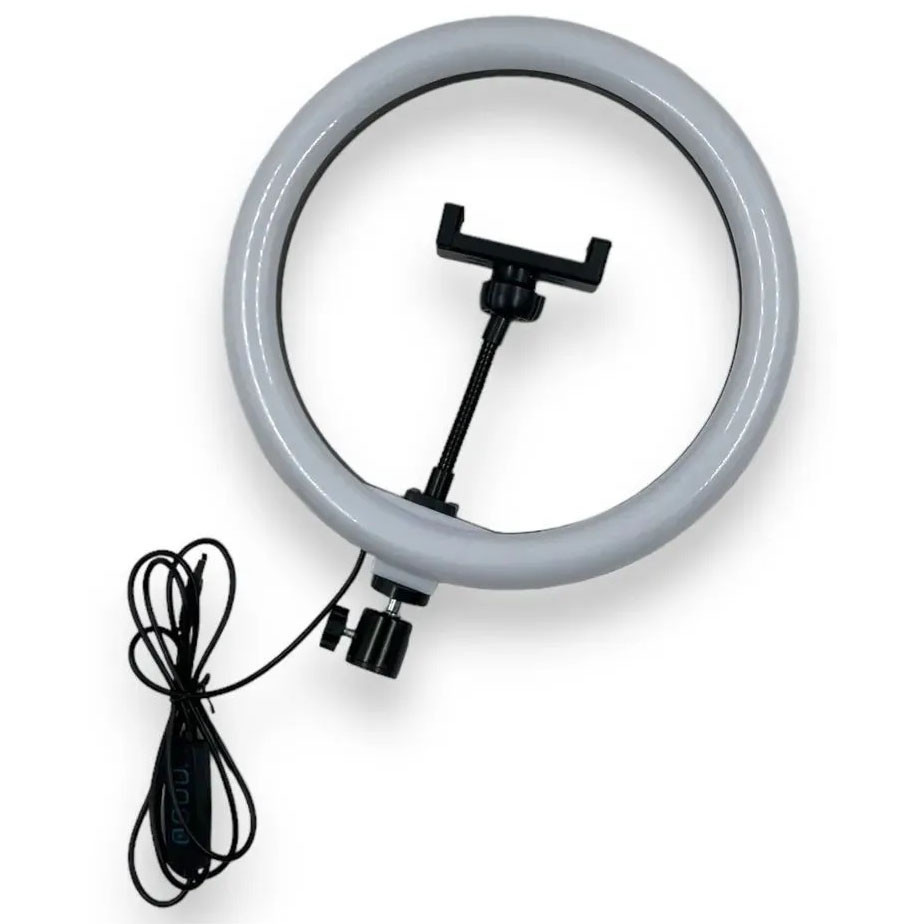 Кольцевой свет 26 см, Светодиодное кольцо для профессиональной съемки, Кольцевой свет ZX-476 для стрима Киев - изображение 2